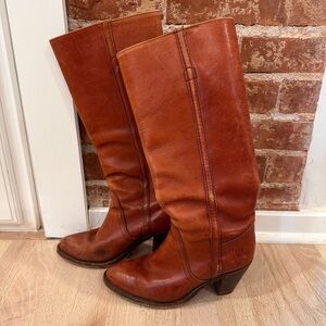 Frye Tan Leather Boots
